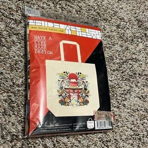 B-side label Japan canvas tote bag